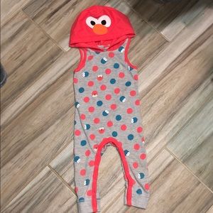 Elmo hooded jumpsuit